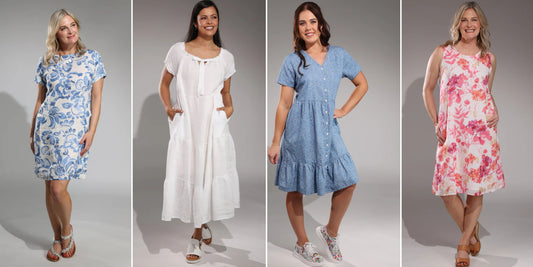 Bask in 100% Cotton and Linen Summer Dresses