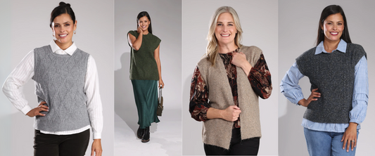 Simple and Easy Knit Vest Outfits for Winter