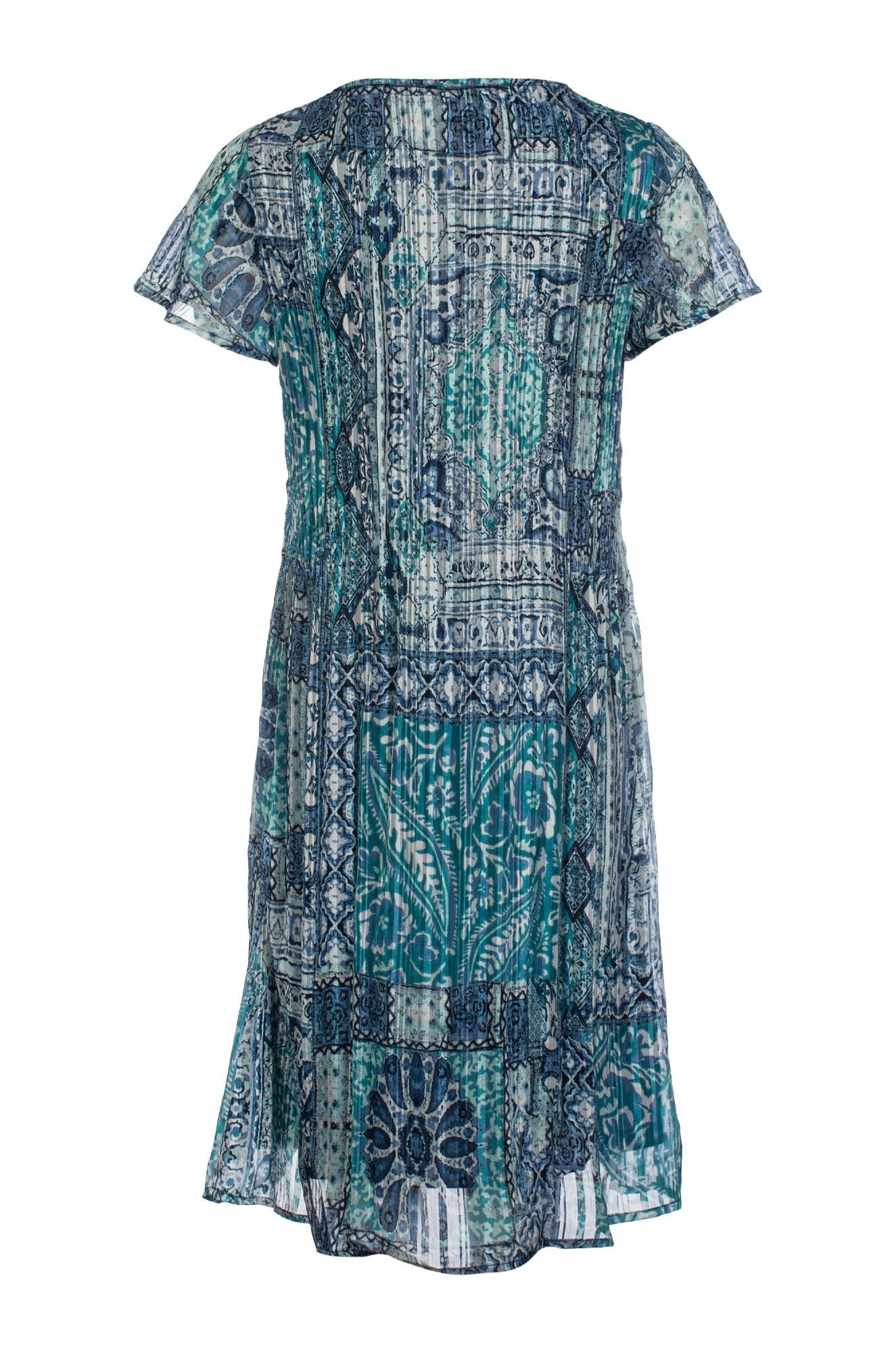 8573C1|MINT INDIGO PATCHWORK