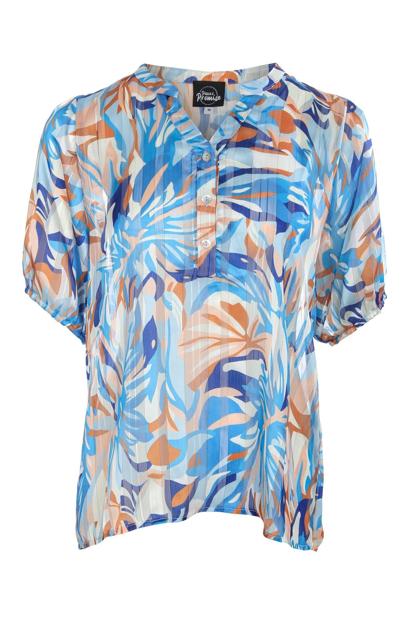 7122C1|BLUE CORAL ABSTRACT