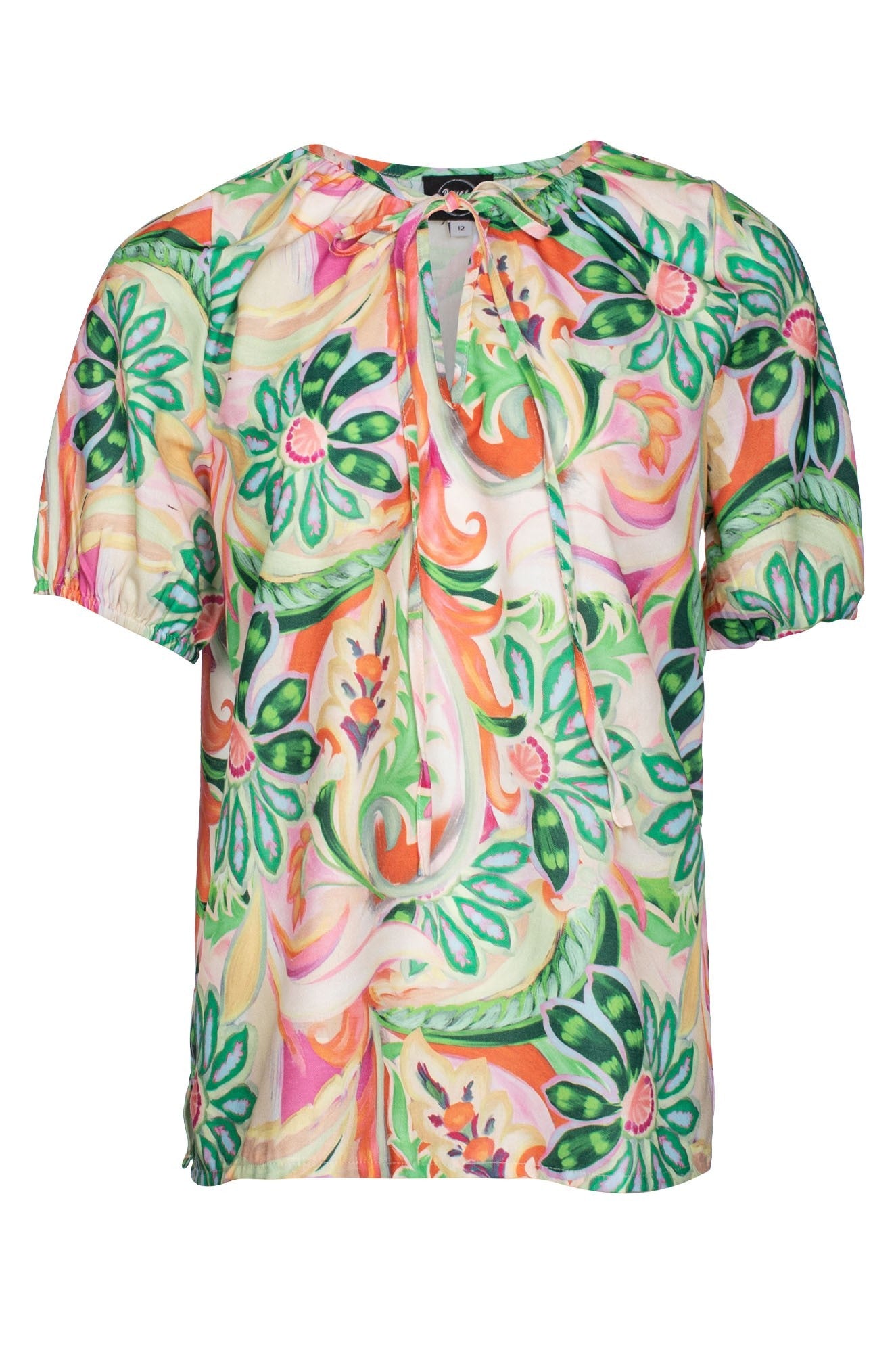 7381C1|GREEN PINK FLOWER