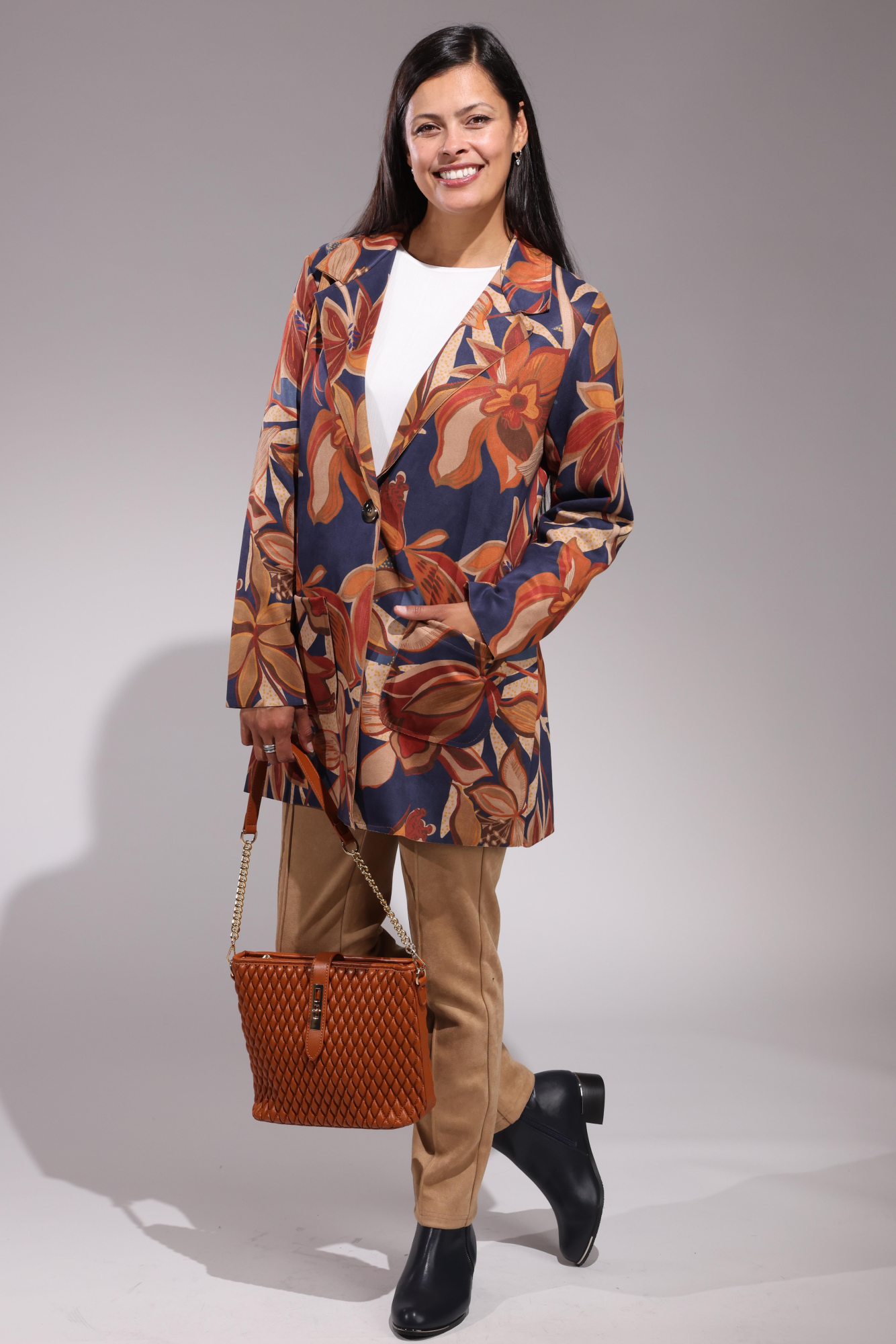 0205BR|NAVY MULTI FLORAL