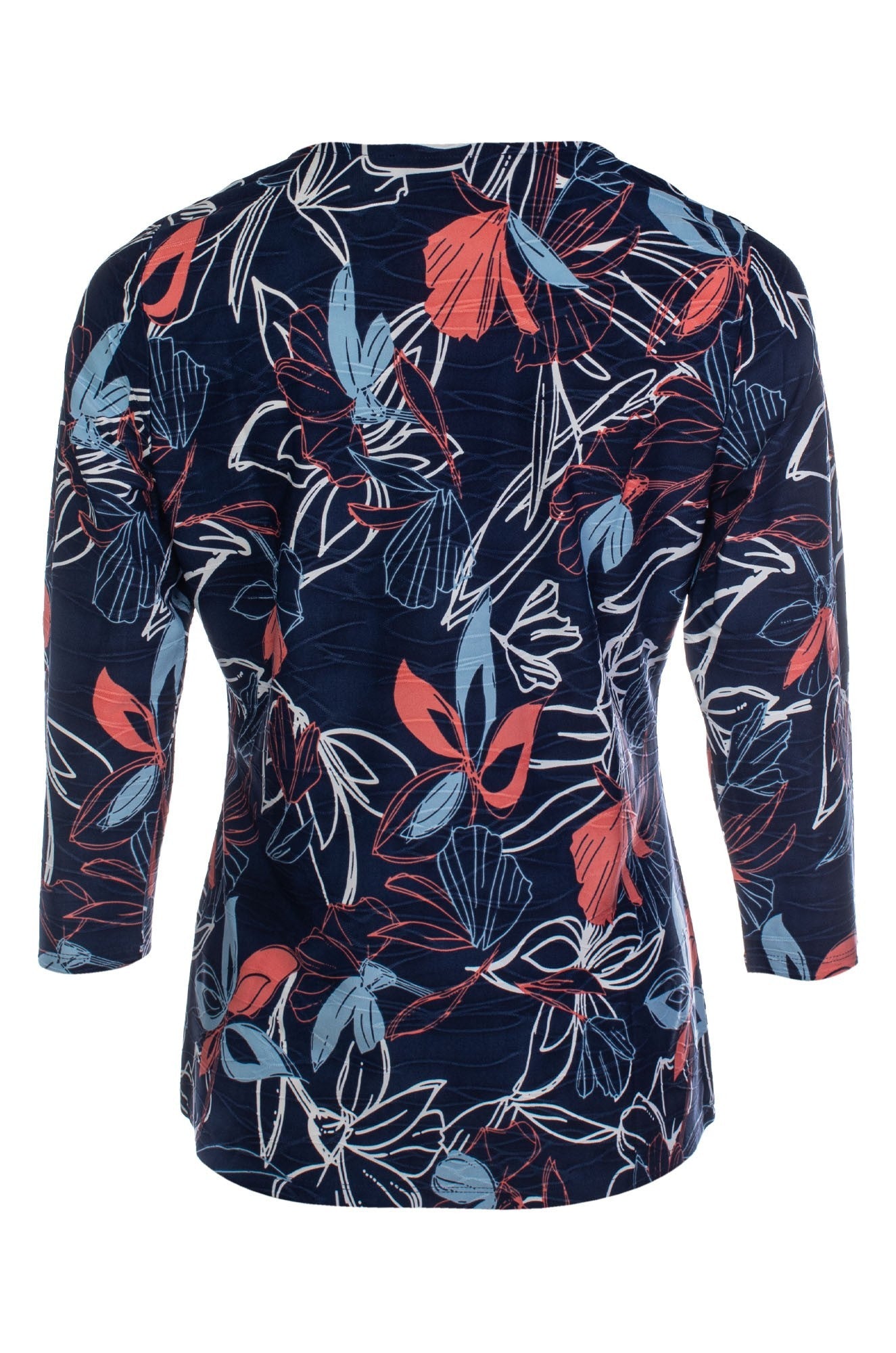 9121C1|NAVY CORAL PETALS