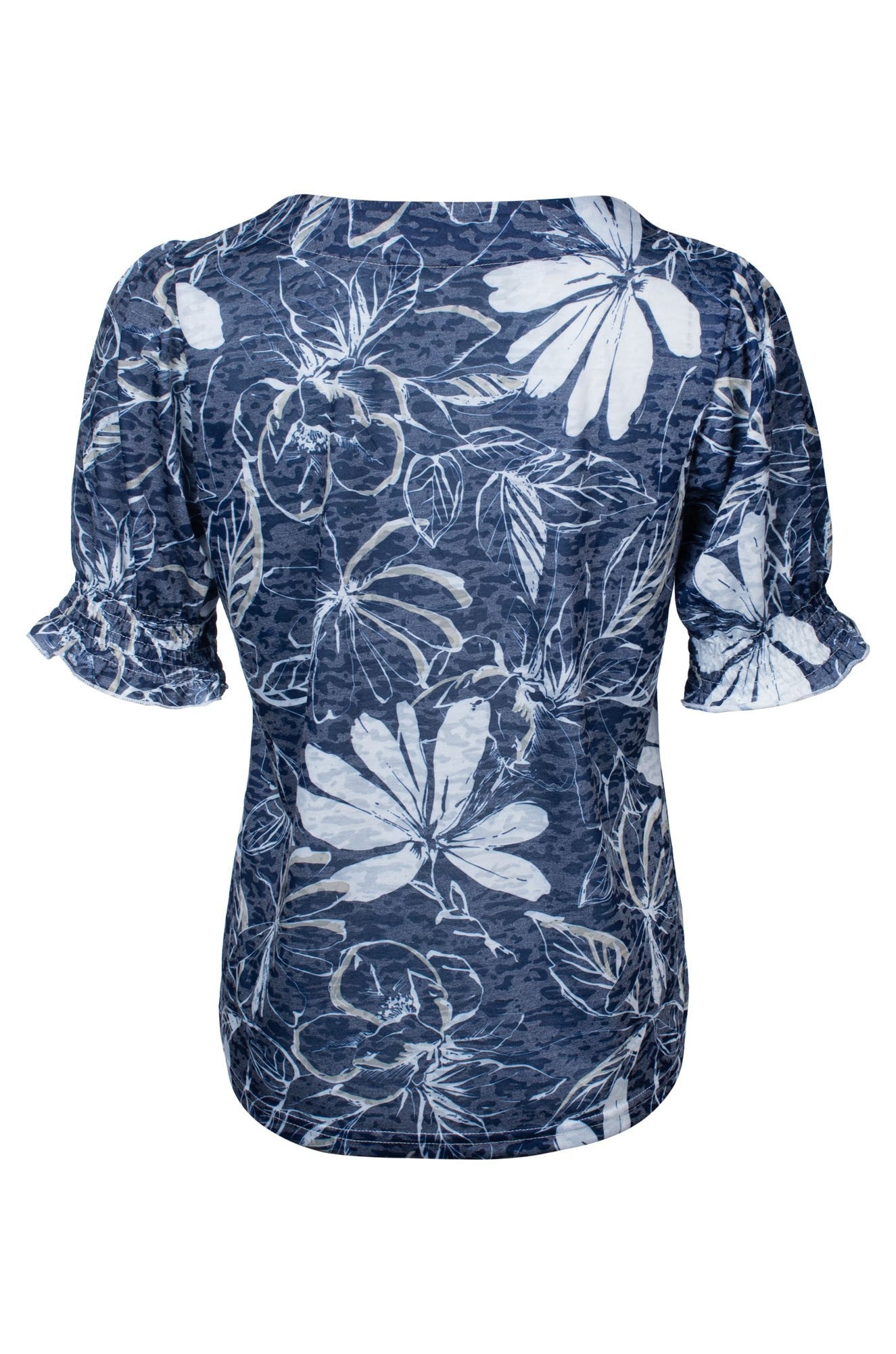 6051C1|NAVY TAUPE FLOWER