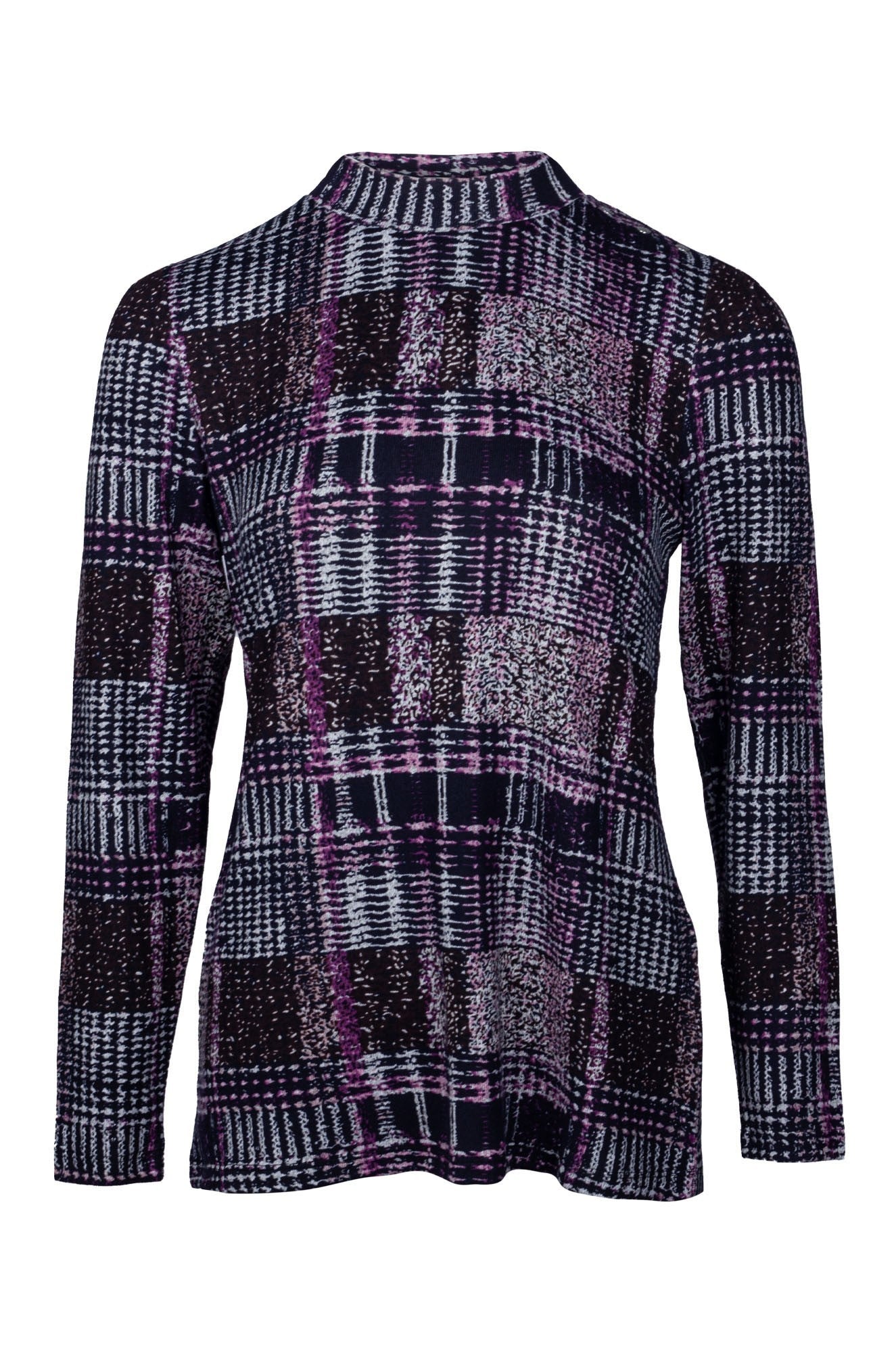 7902B1|NAVY PURPLE CHECK