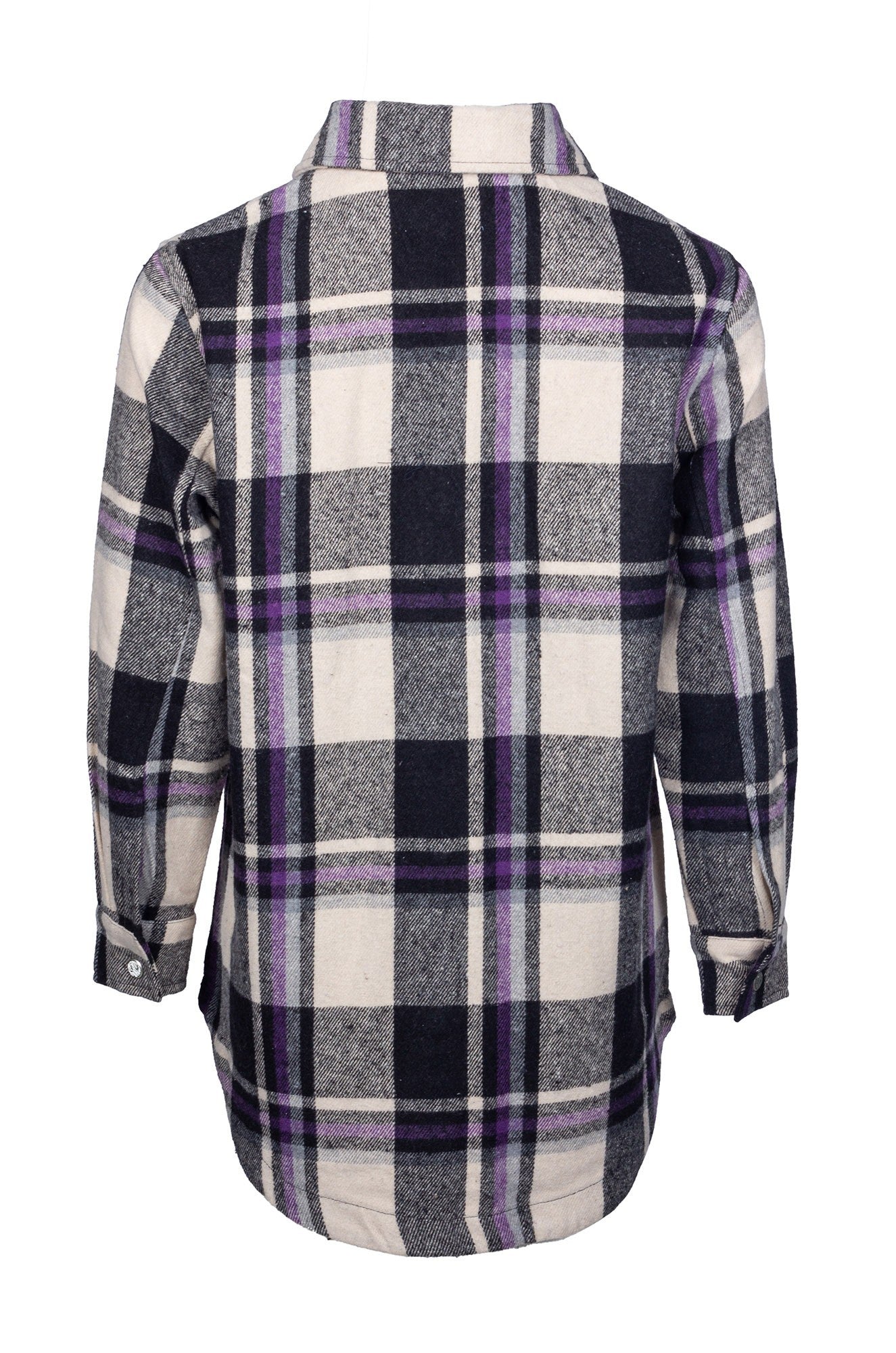 6033B1|BLACK PURPLE CHECK