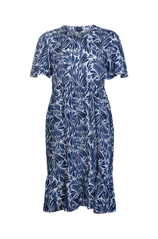 6515C1|INDIGO WHITE PETALS