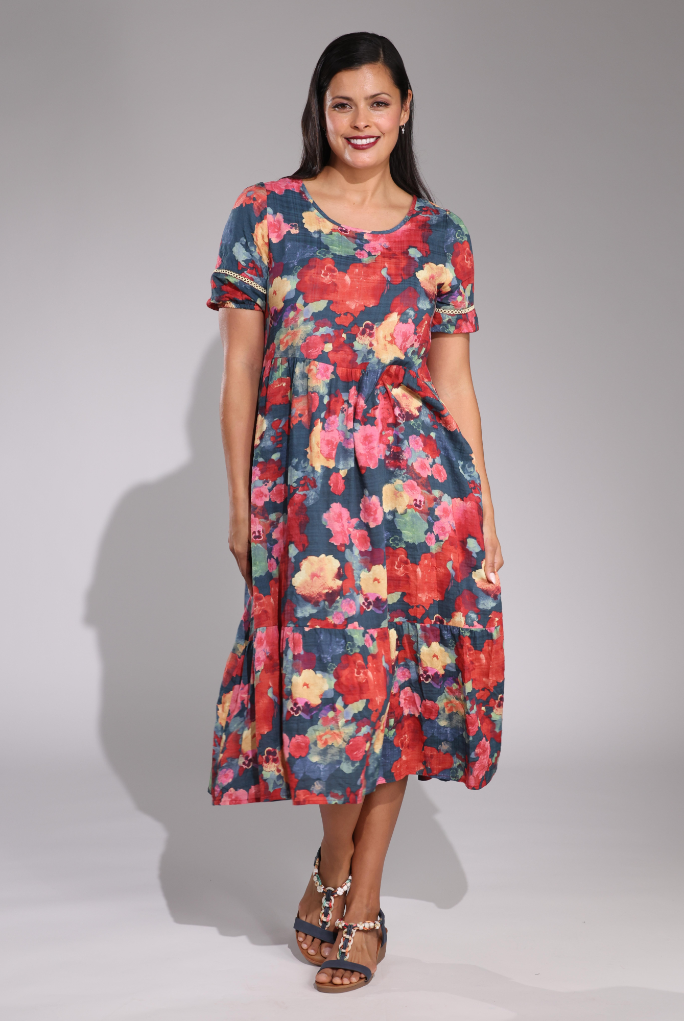 6532C1|INDIGO RED BOUQUET