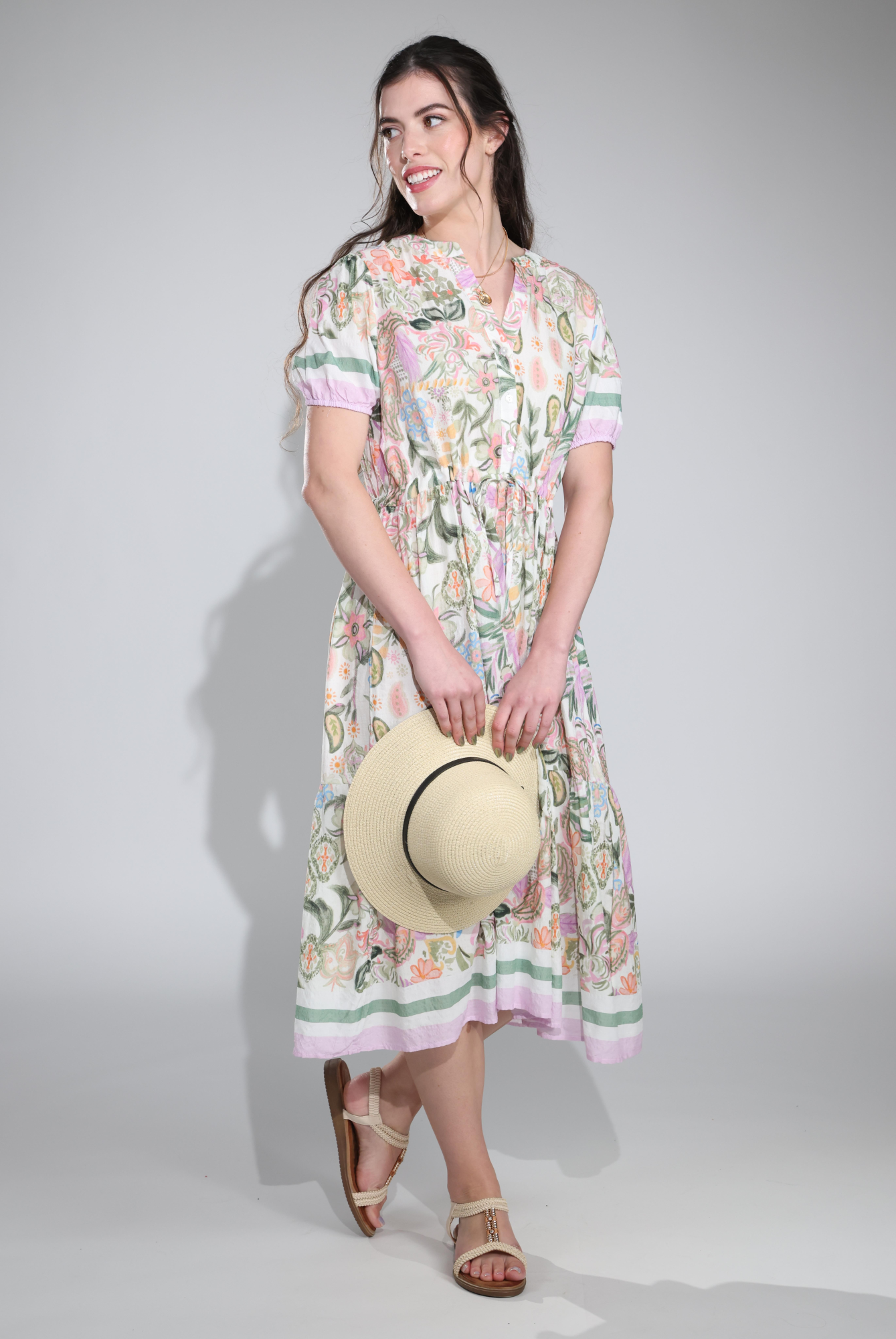 6512C1|OLIVE LILAC BORDER