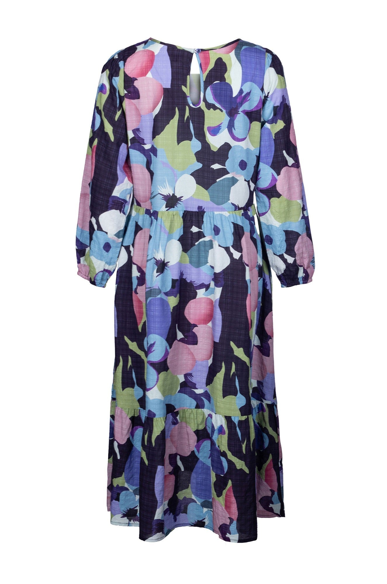 6535B1|NAVY PURPLE FLOWER