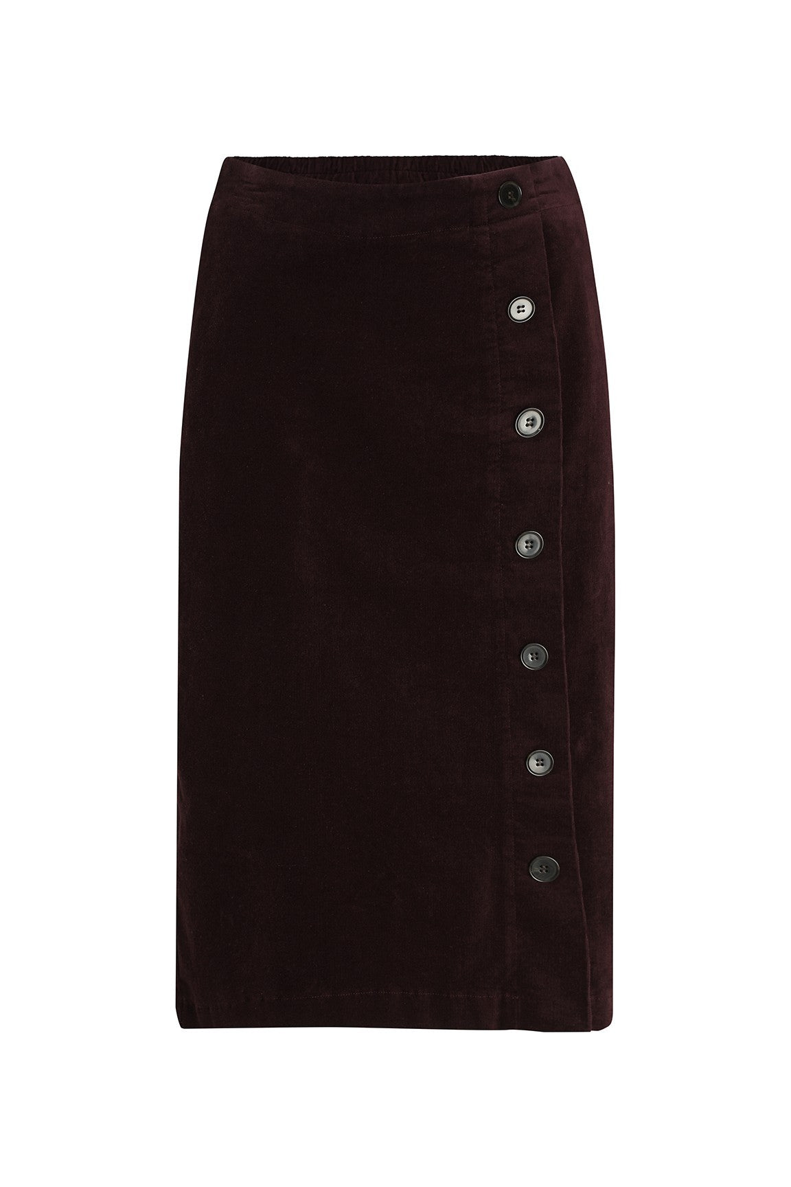 A-line Corduroy Skirt Berry 6199ZR - Main Image