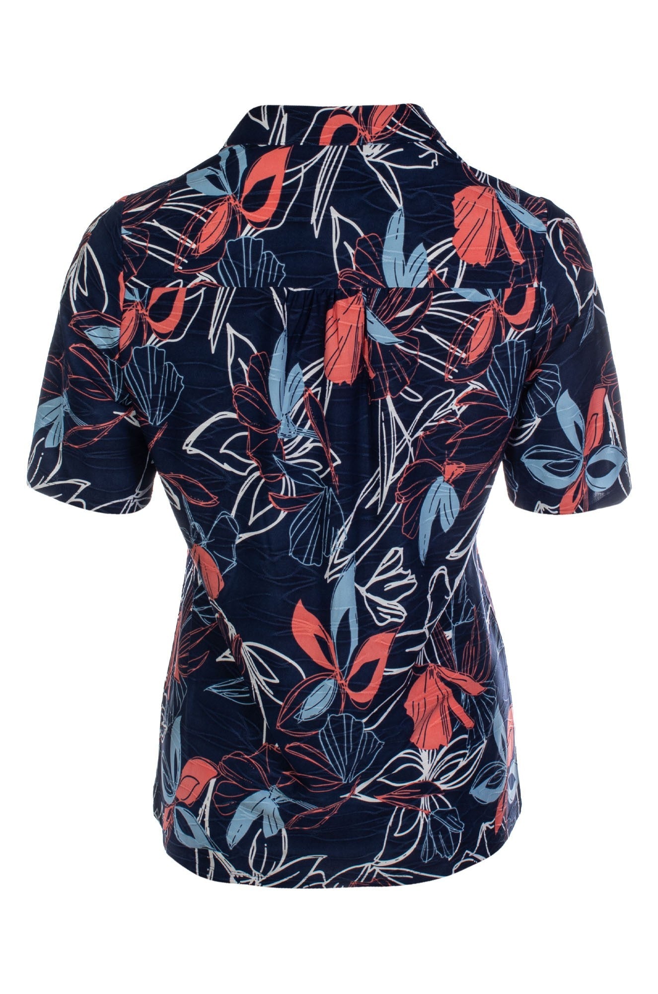 9122C1|NAVY CORAL PETALS
