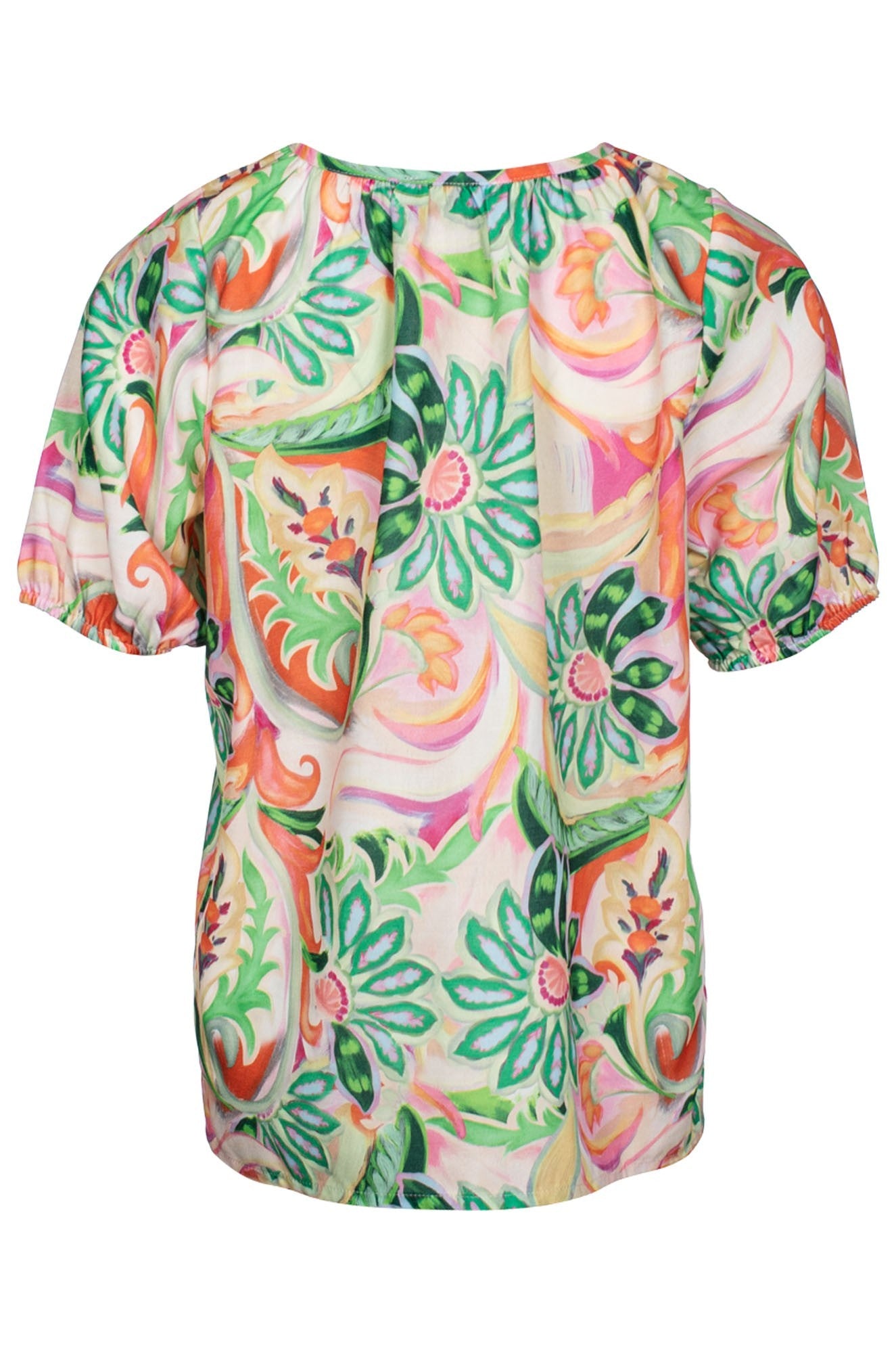 7381C1|GREEN PINK FLOWER
