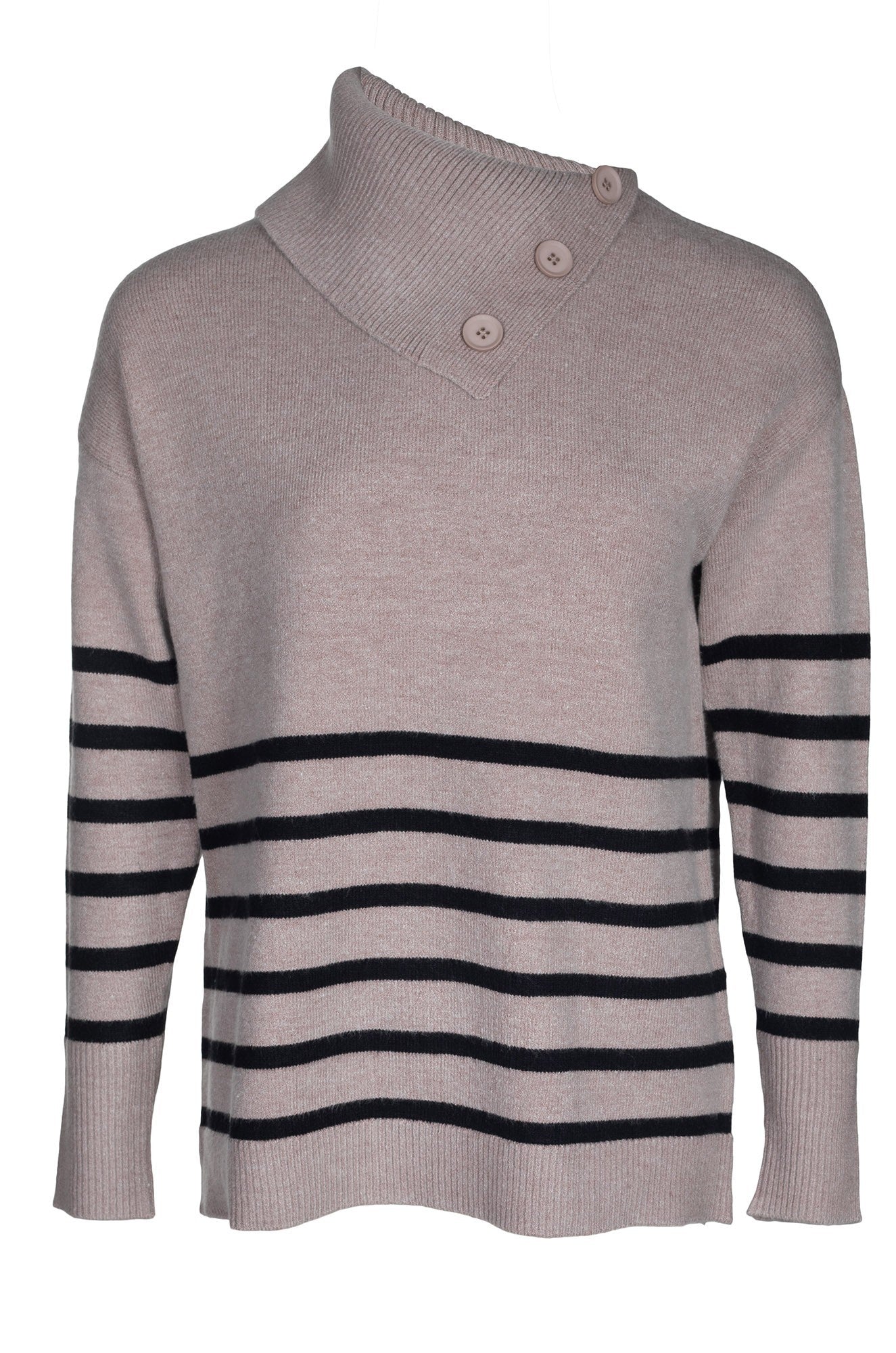 7325B1|OATMEAL/BLACK STRIPE
