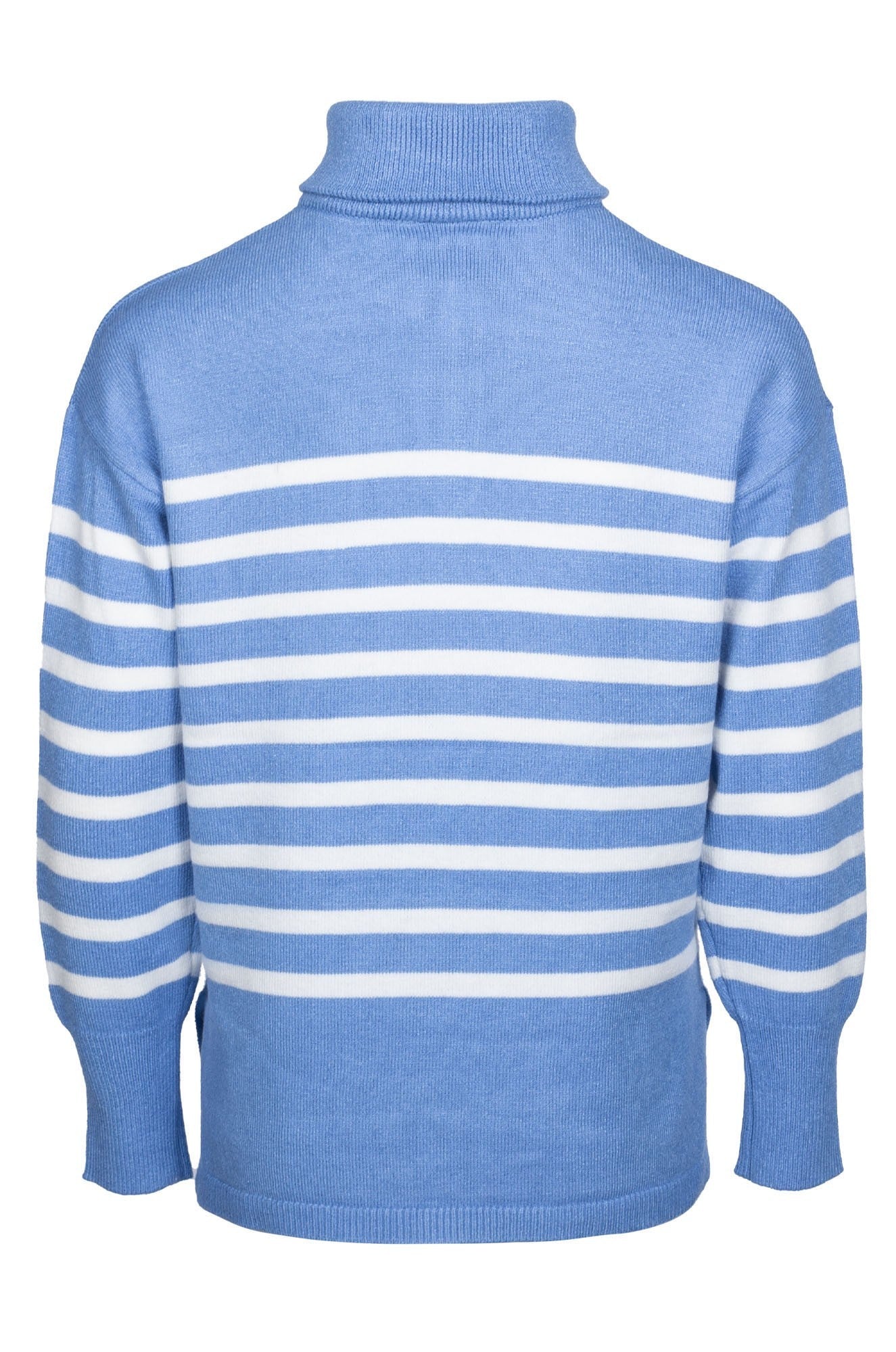 7324B1|DEEP SKY/IVORY STRIPE