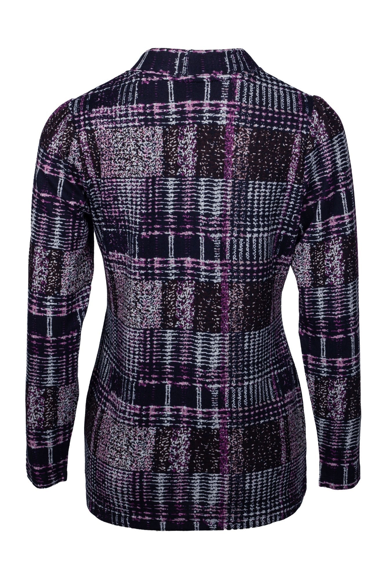 7902B1|NAVY PURPLE CHECK