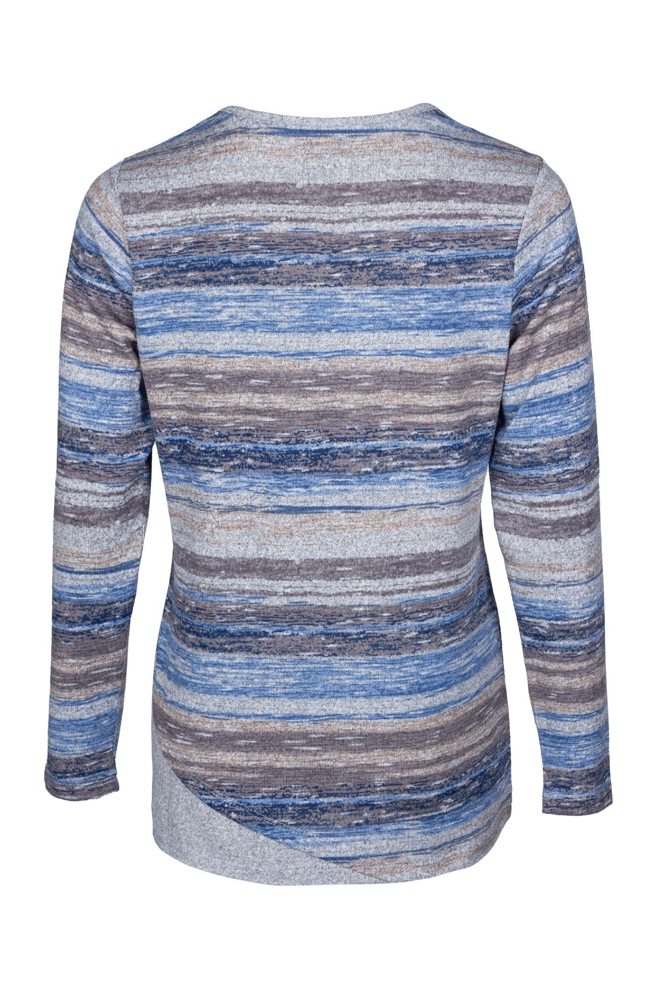 7909B1|BLUE IVORY PAINTD STRIPE