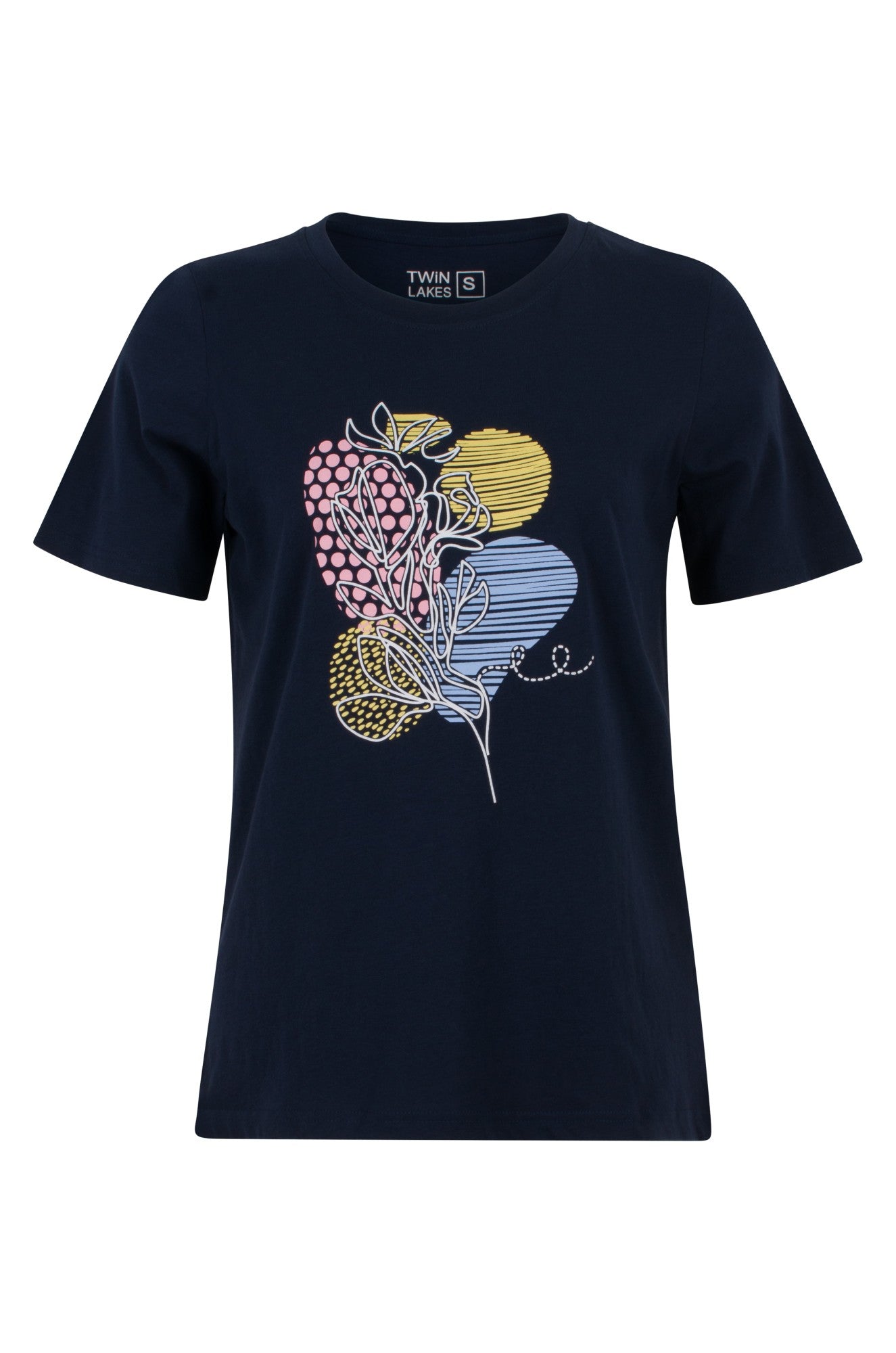 3404C1|PASTEL ABST ON NAVY