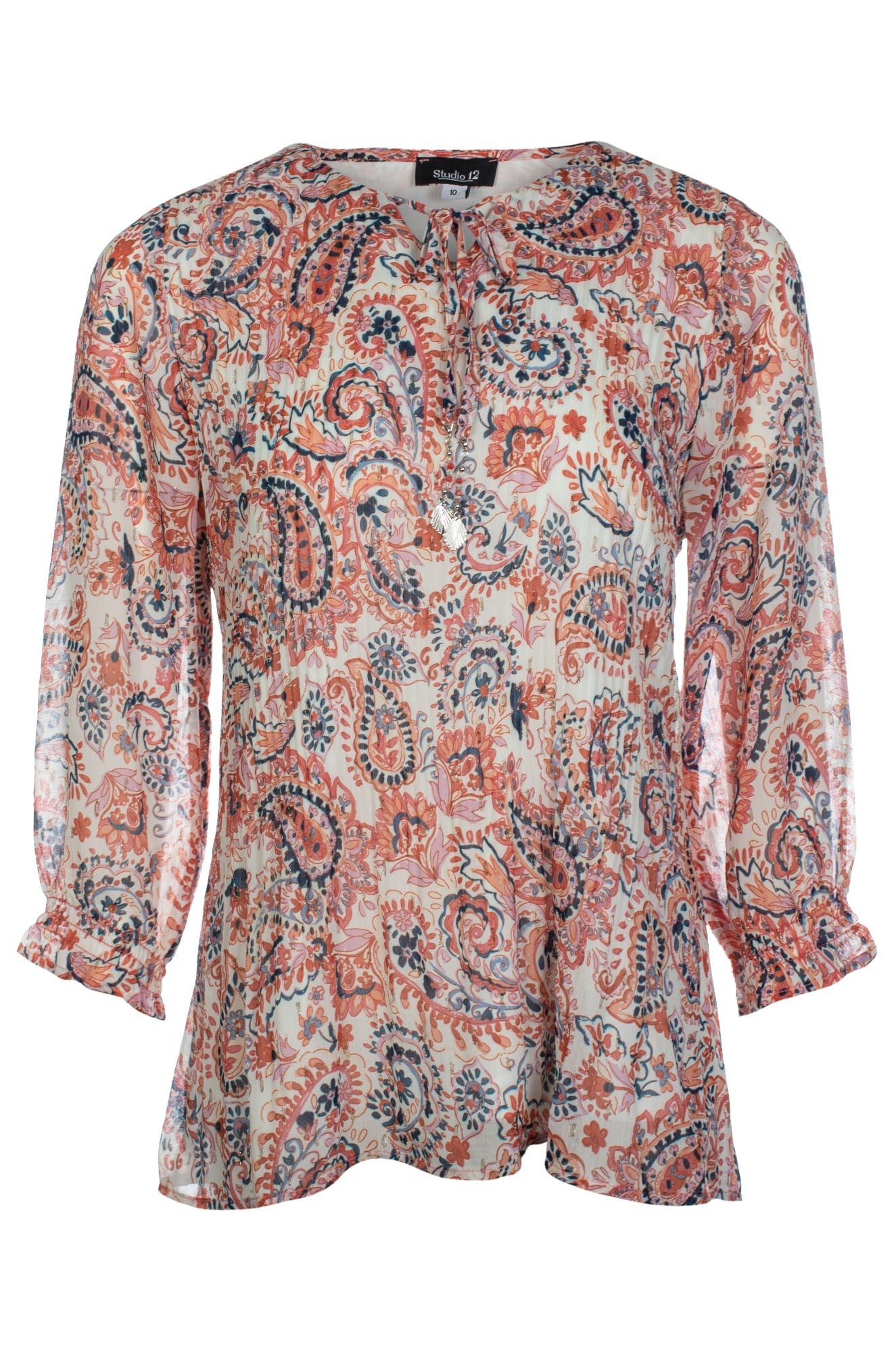 8562C1|SOFT CORAL PAISLEY