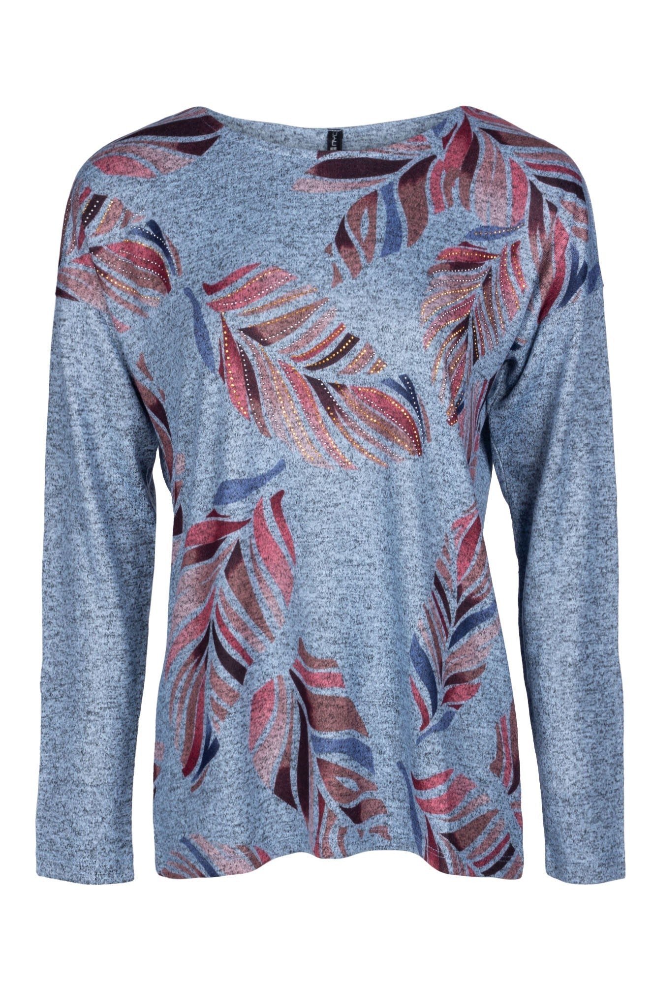 4391B1|BLUES PINK LEAF