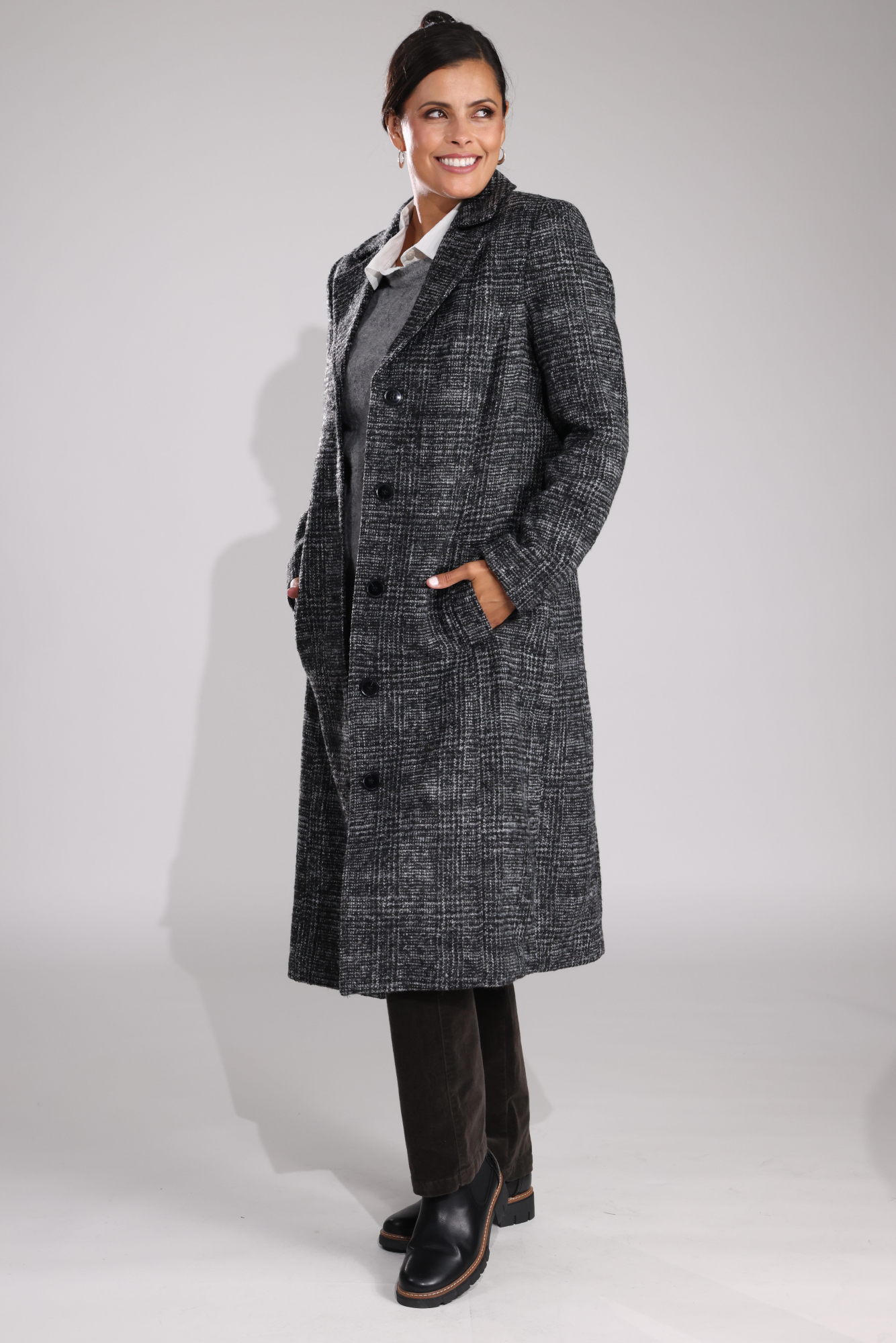 8032B1|BLACK SILVER CHECK