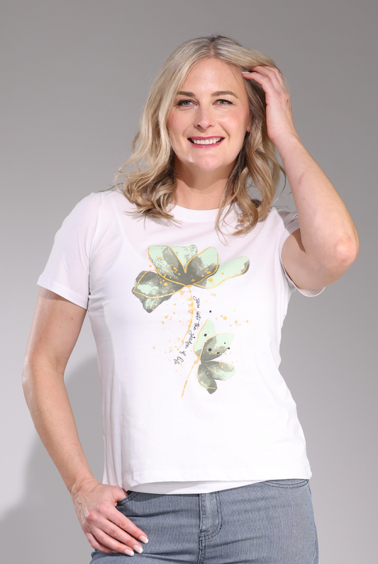 3418C1|GREEN STEM FOIL/WHITE