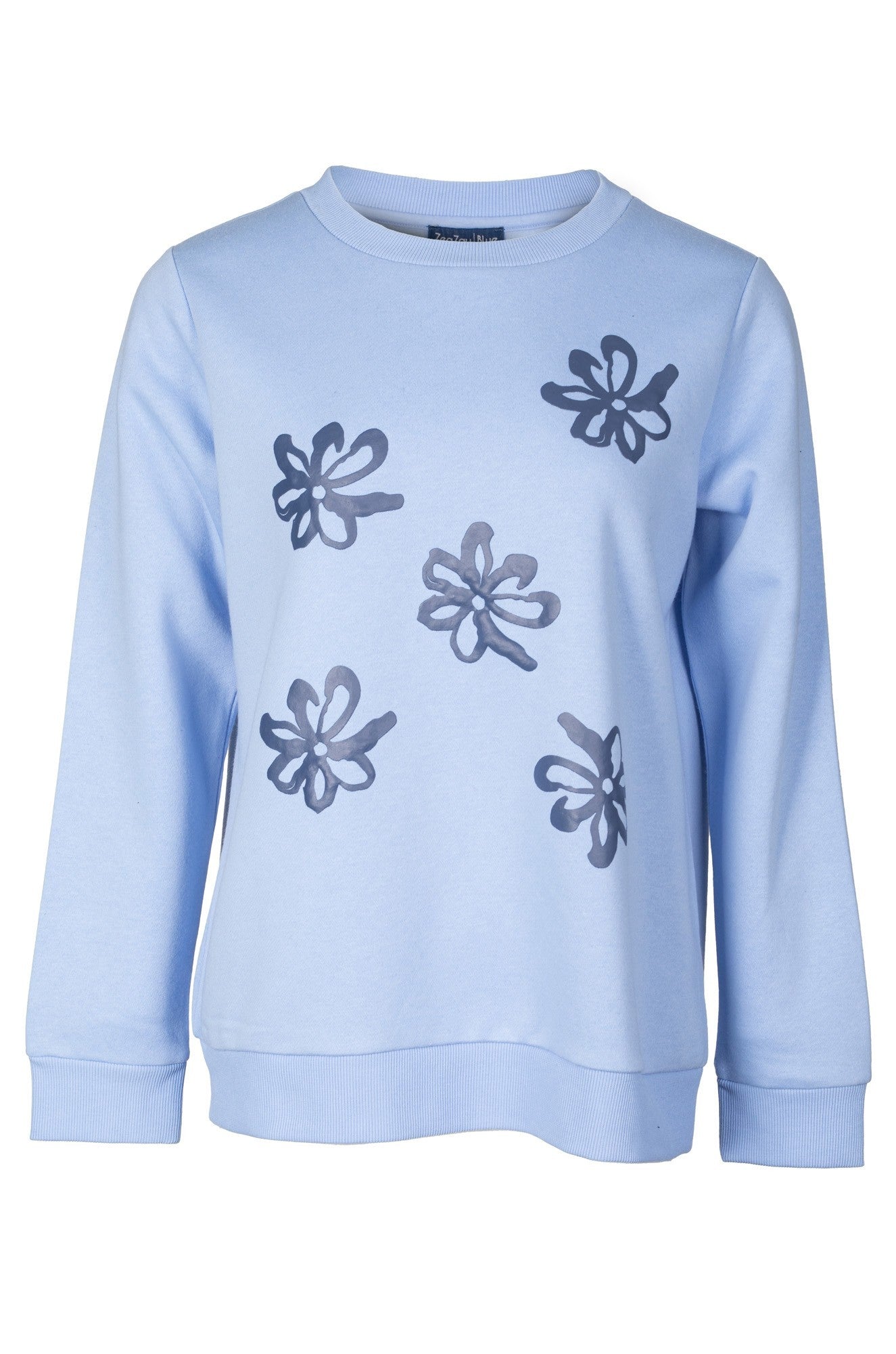 3392B1|BLUE FLOWER PUFF ON SKY