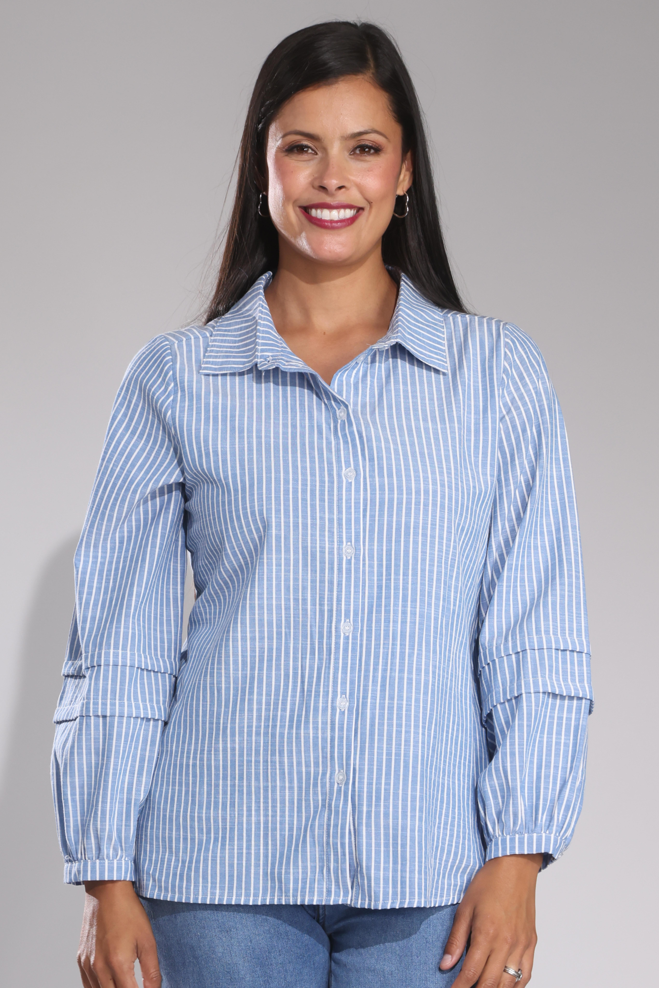 6161B1|SKY WHITE STRIPE