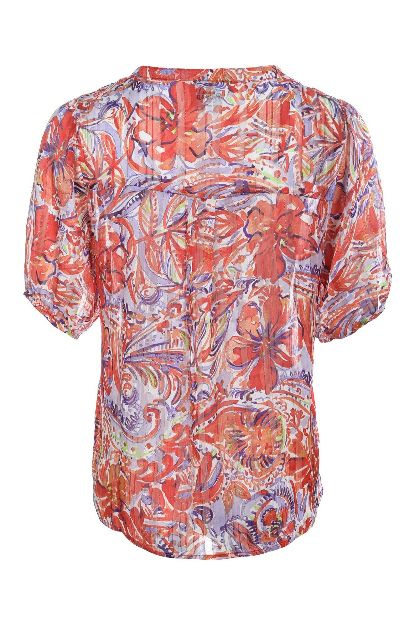 7122C1|CORAL IRIS PAISLEY