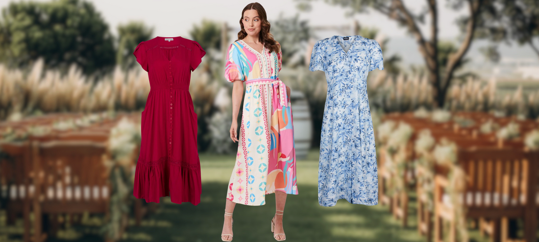 wedding guest dress short Plus Size V-Neck Asymmetrical Hem Wedding Guest Dress with Applique