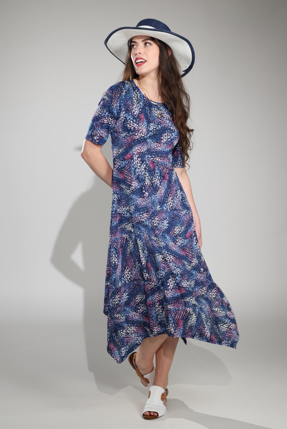 7423C1|INDIGO PINK ABST PUFF