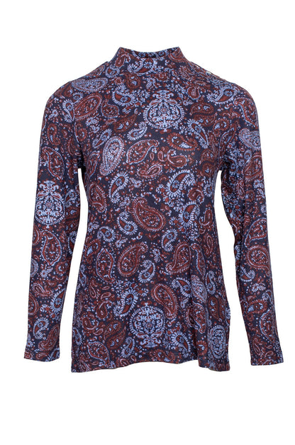 7902D1|NAVY BERRY PAISLEY