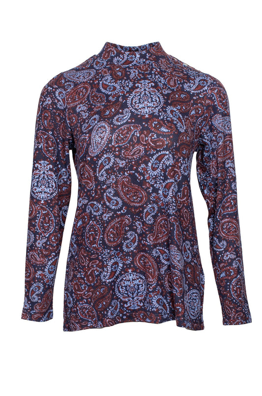 7902D1|NAVY BERRY PAISLEY