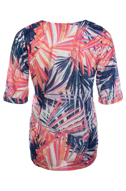 6807C1|INDIGO PINK PALMS