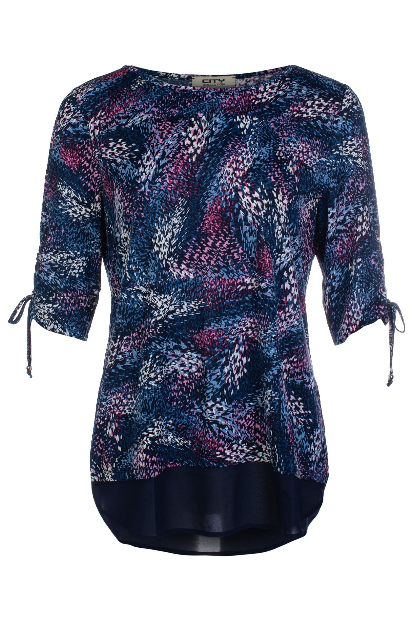 7406C1|INDIGO PINK ABST PUFF
