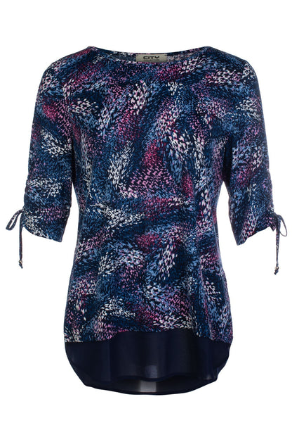 7406C1|INDIGO PINK ABST PUFF
