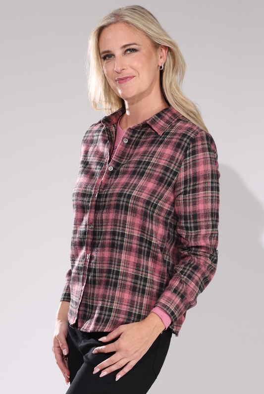 6351D1|ROSE BLACK CHECKS