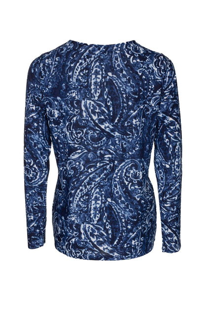 7402B1|NAVY PAISLEY