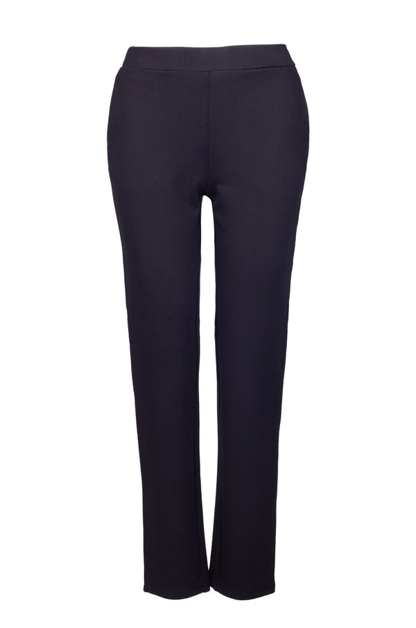 Short Relaxed Ponti Pants | Black | 9311B1
