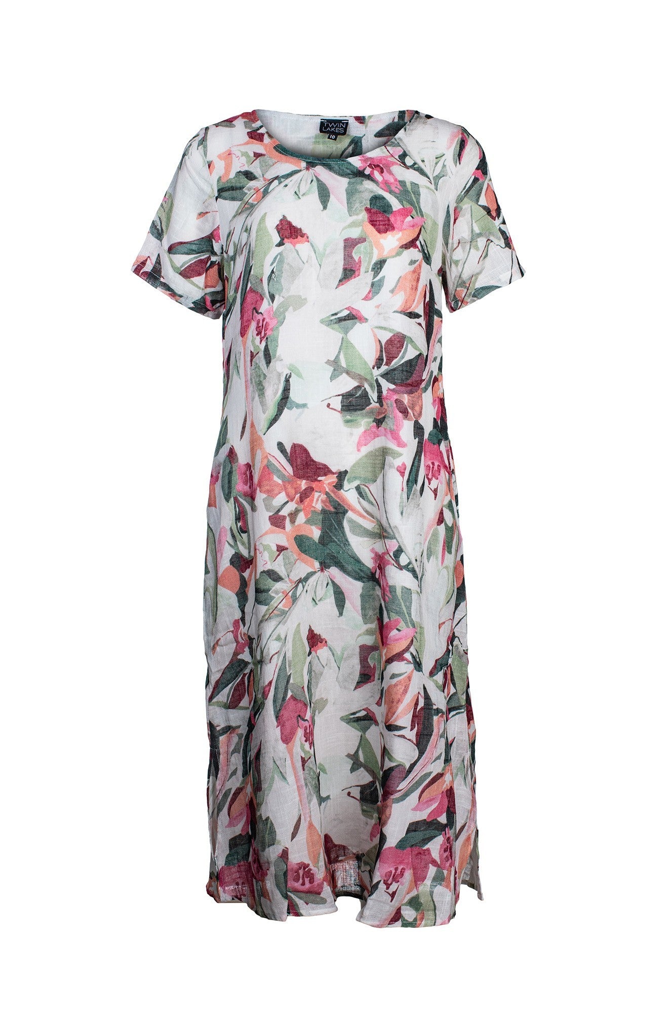 6285C1|OLIVE PINK ABSTRACT