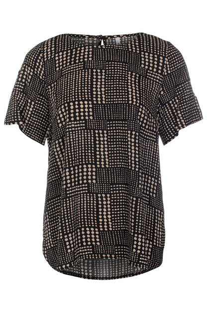 3338C1|BLACK TAUPE DOTS