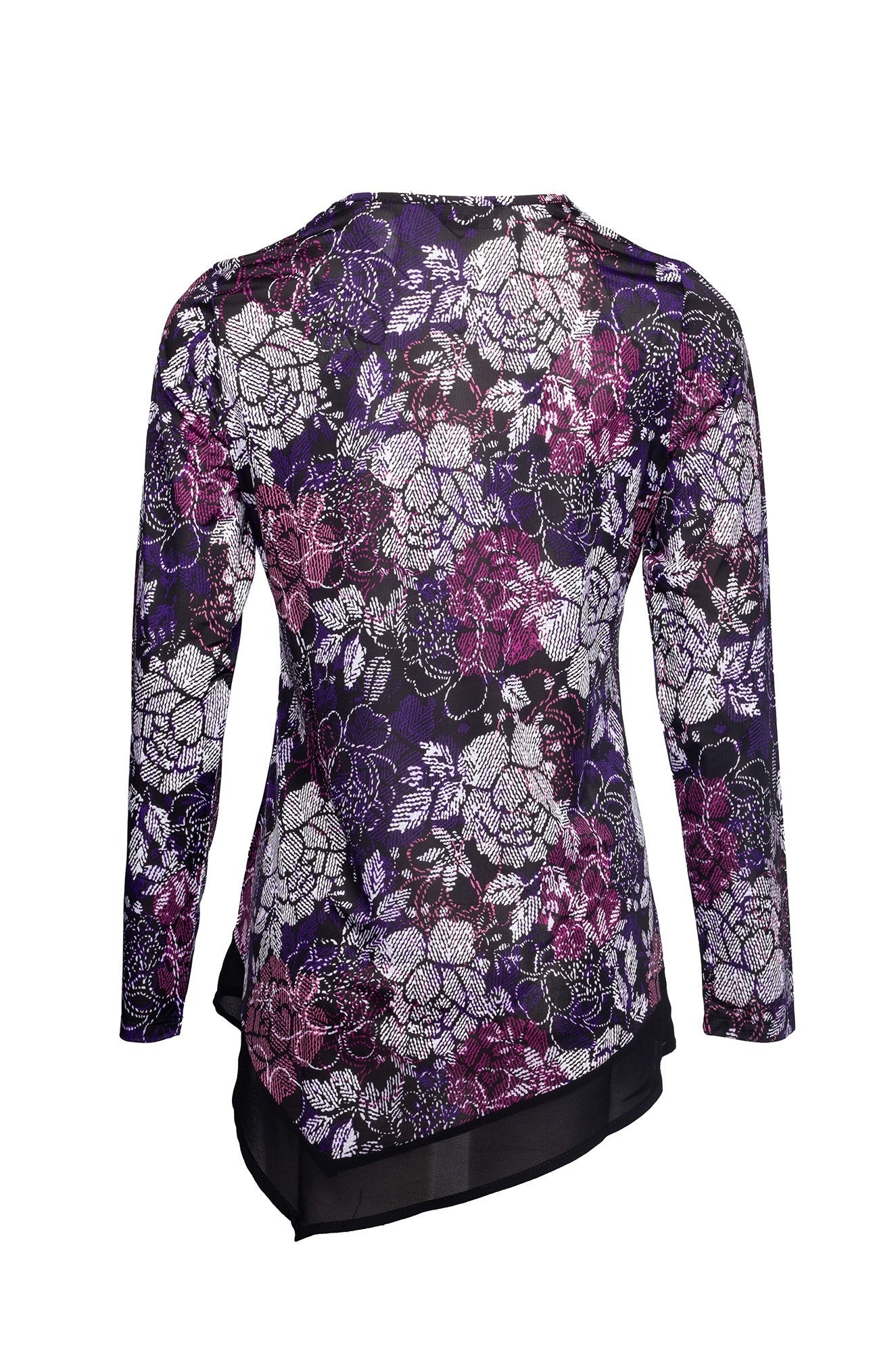 7402D1|PURPLE BLACK FLOWER