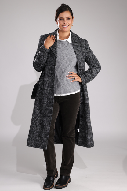 8032B1|BLACK SILVER CHECK