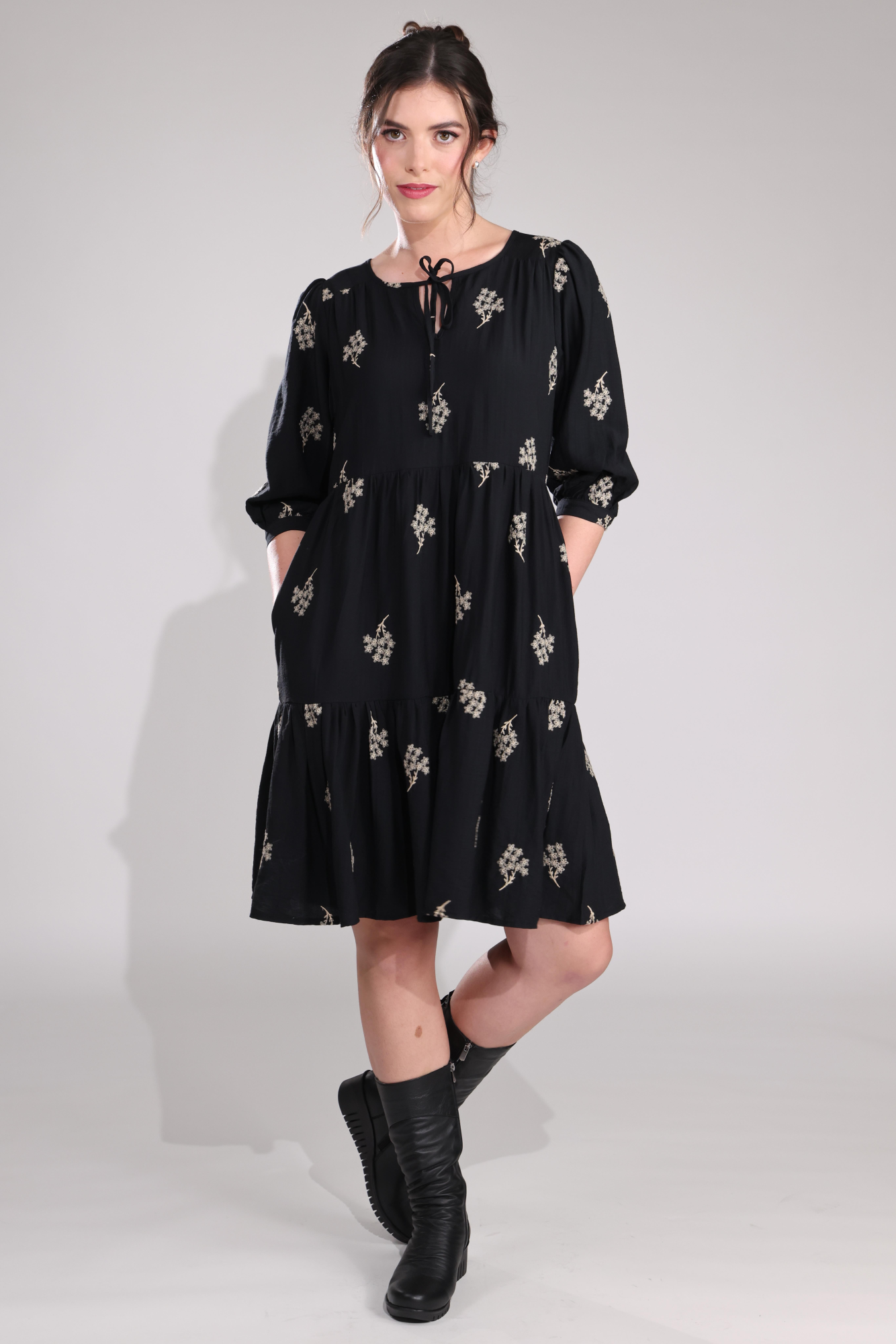 0035B1|BLACK FLOWER