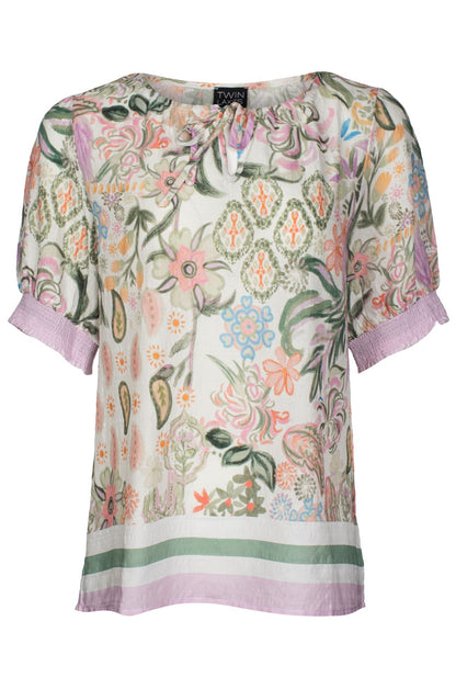 6513C1|OLIVE LILAC BORDER