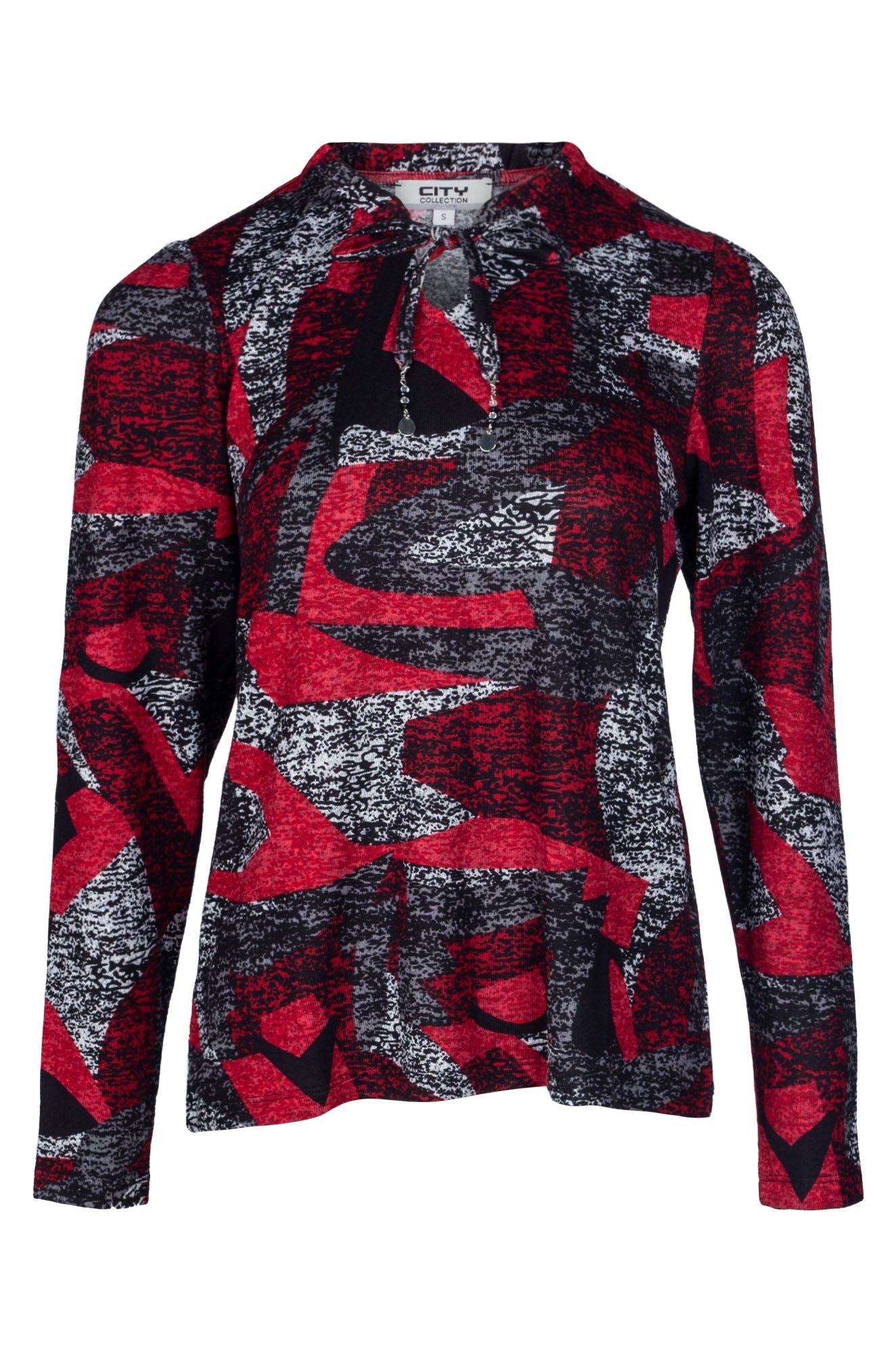 7906B1|RED BLACK ABSTRACT