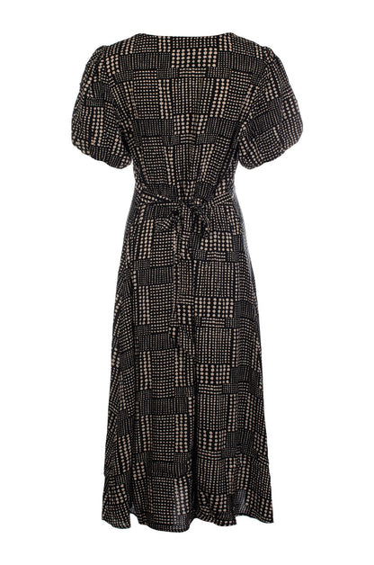 3326C1|BLACK TAUPE DOTS