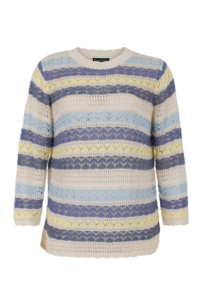 7316C1|BLUES CREAM STRIPE