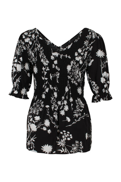 3321C1|BLACK WHITE SPRIG