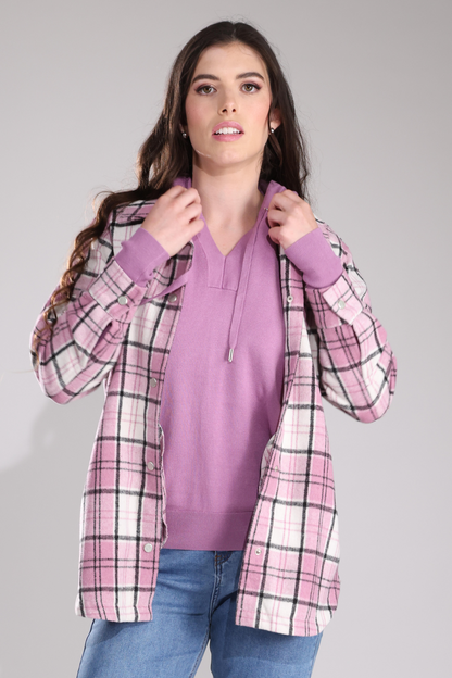 6033B1|PINK IVORY CHECK